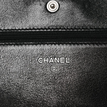 Chanel Aged Calfskin Quilted Reissue Wallet On Chain WOC Black 5 of 13