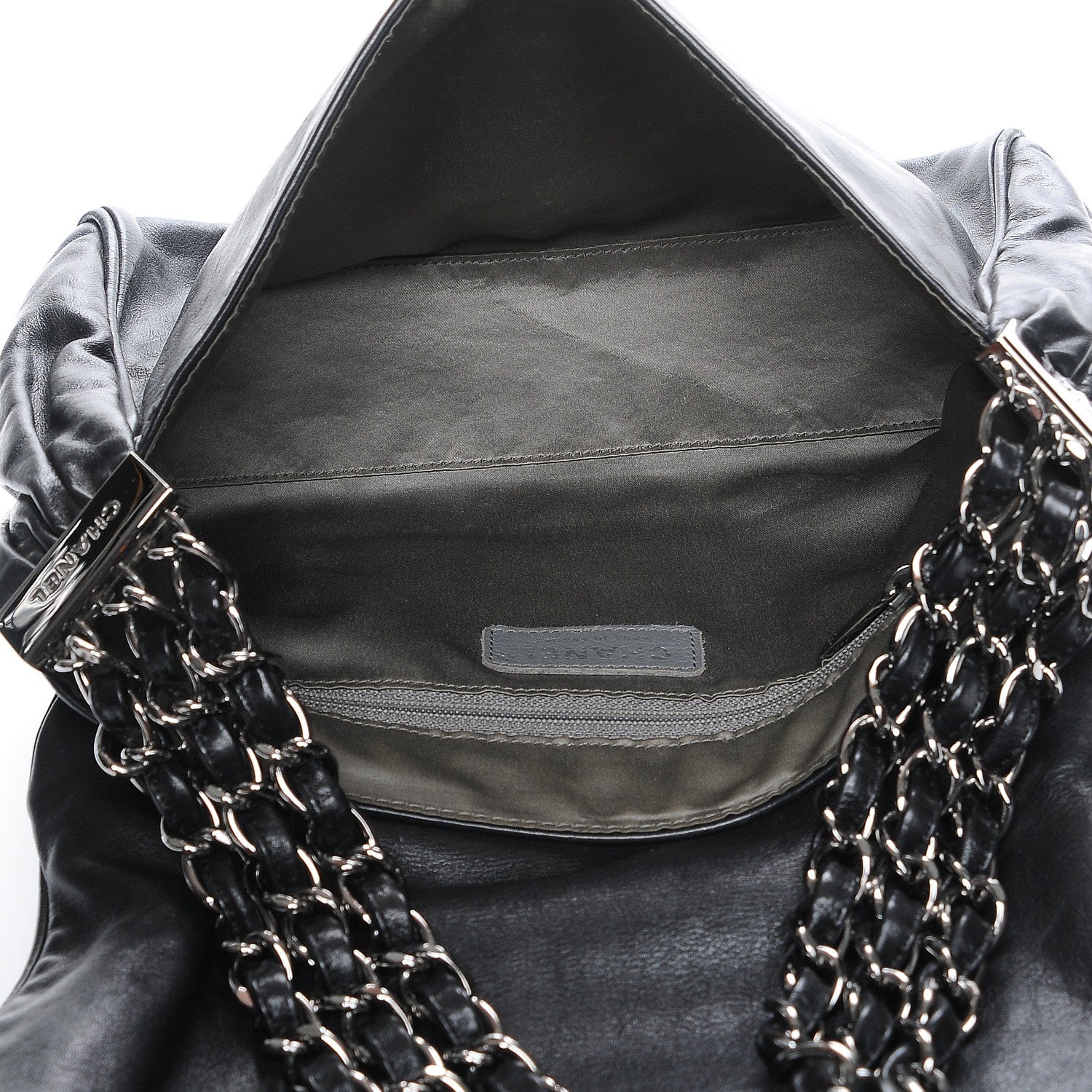 Chanel Calfskin Rock and Chain Small Flap Black 5 of 8