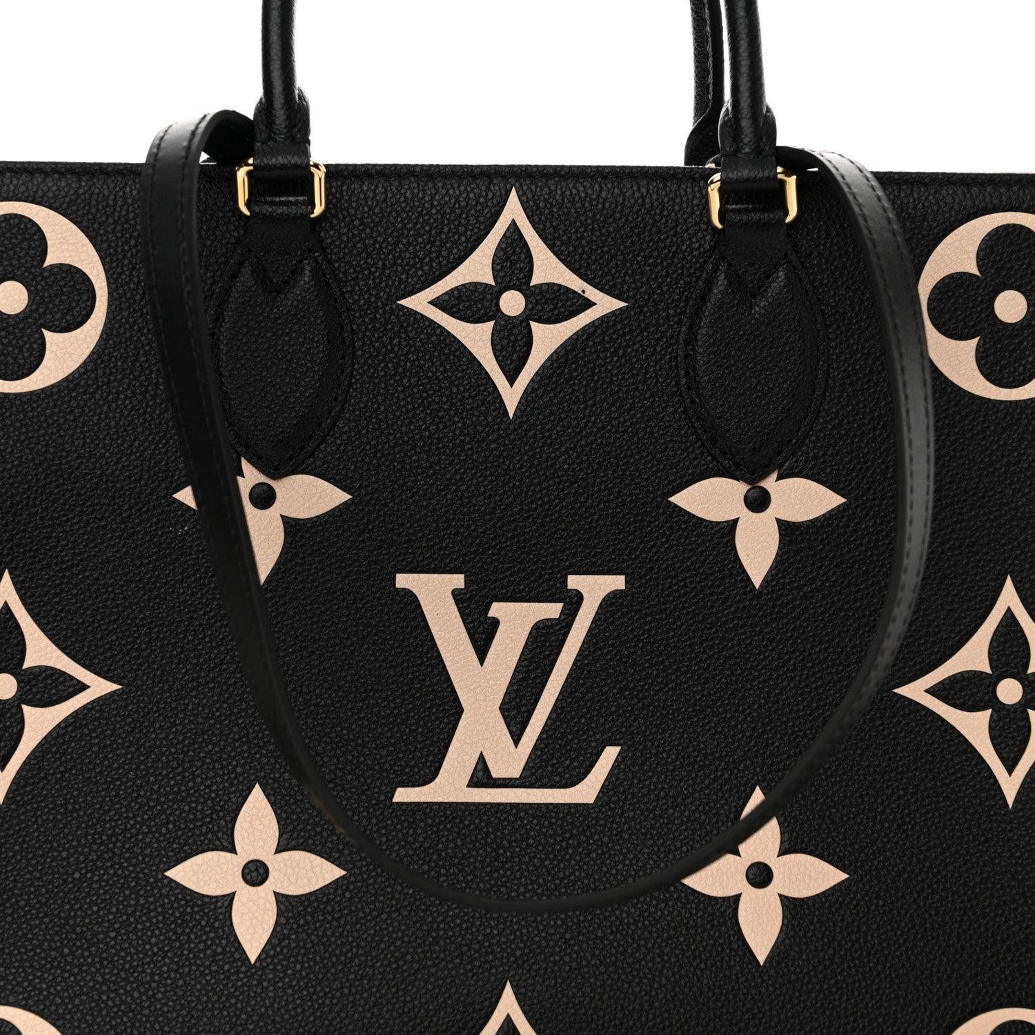 Louis Vuitton Empreinte Monogram Giant Onthego MM Black Beige 7 of 10