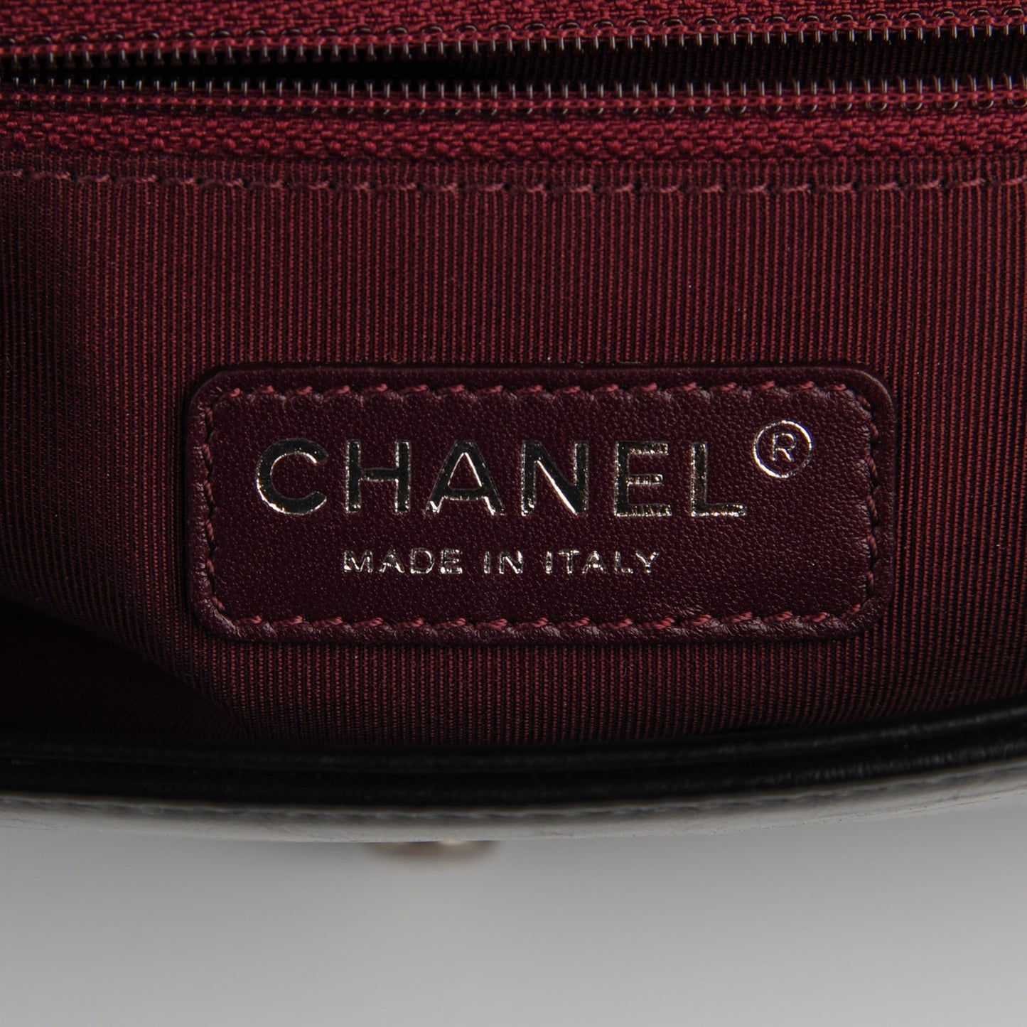 Glazed Calfskin Quilted Large Coco Boy Flap Black