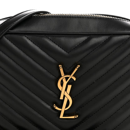 Saint Laurent Calfskin Matelasse Monogram Lou Camera Bag Black 8 of 12
