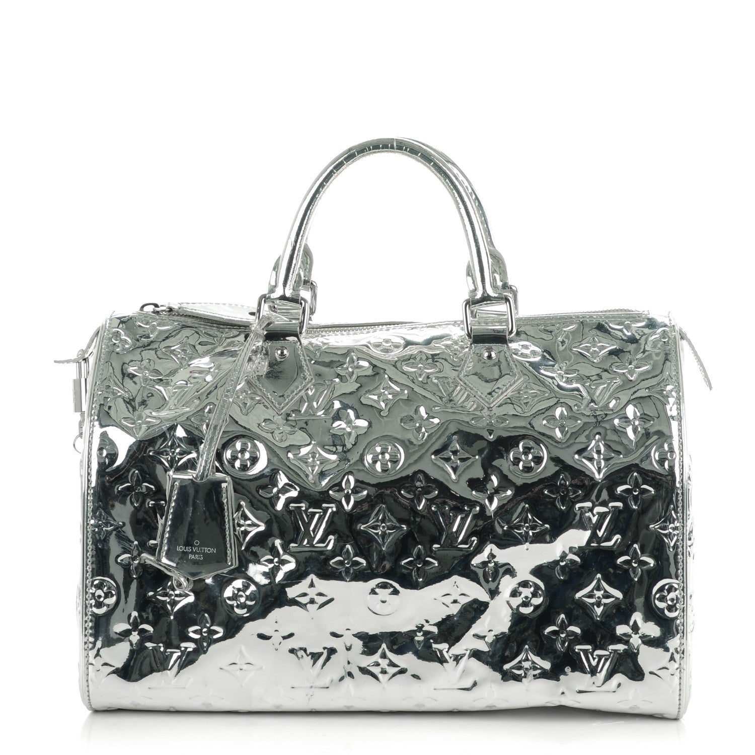 Louis Vuitton Monogram Miroir Speedy 30 Silver 1 of 9