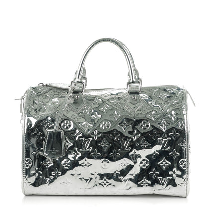 Louis Vuitton Monogram Miroir Speedy 30 Silver 1 of 9
