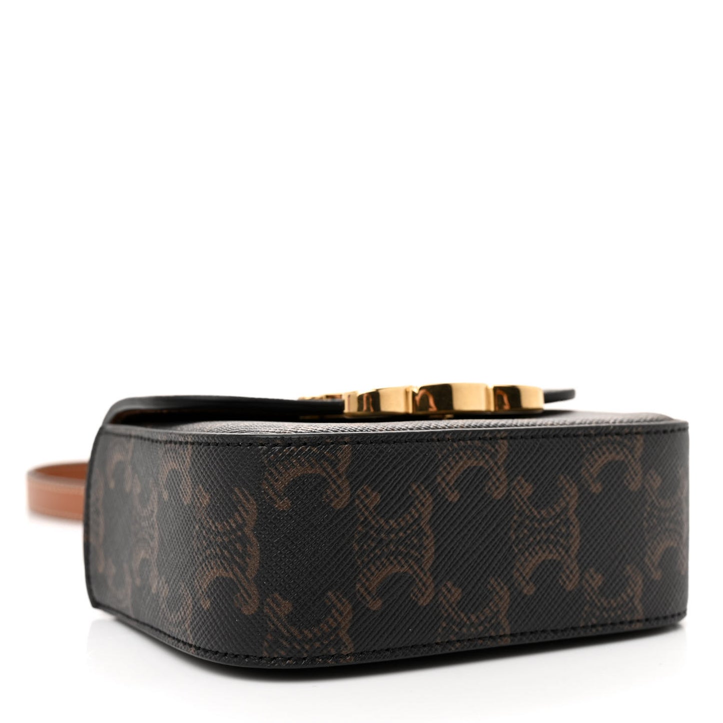 Triomphe Canvas Calfskin Mini Claude Tan
