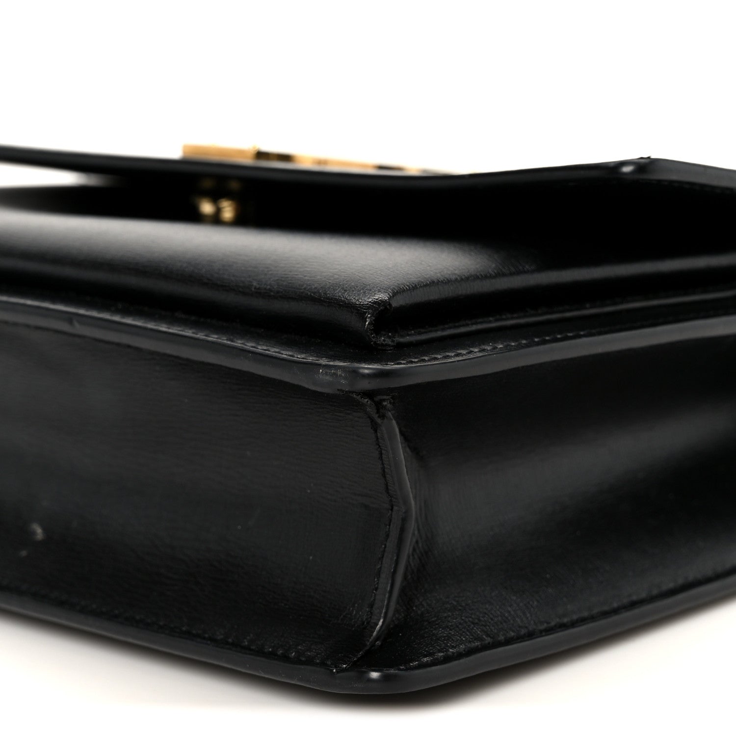 Saint Laurent Smooth Calfskin Medium Monogram Sunset Satchel Black