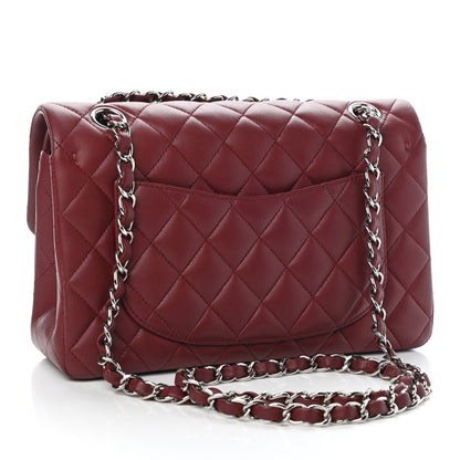 Chanel Lambskin Quilted Small Double Flap Dark Red 3 of 9