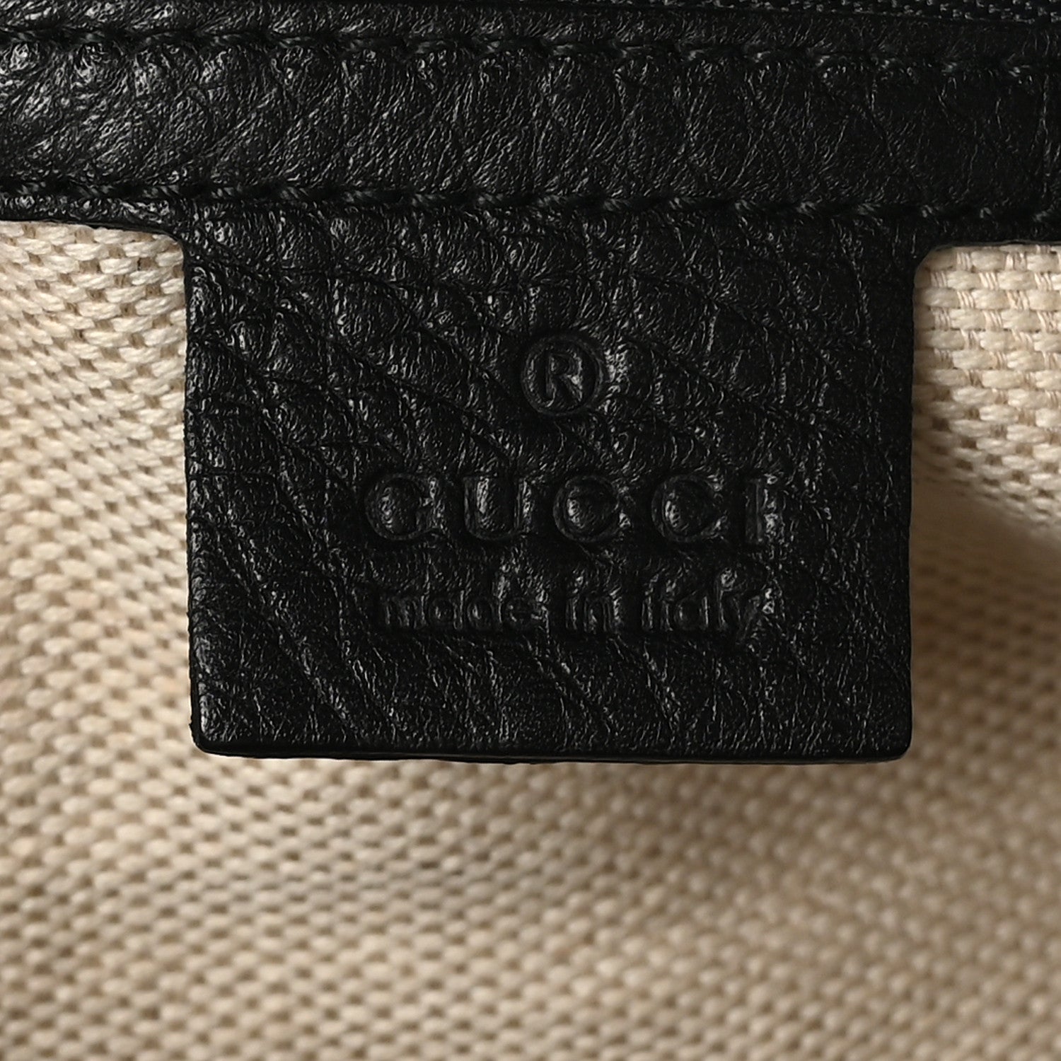 Gucci Pebbled Calfskin Medium Soho Boston Black 6 of 10