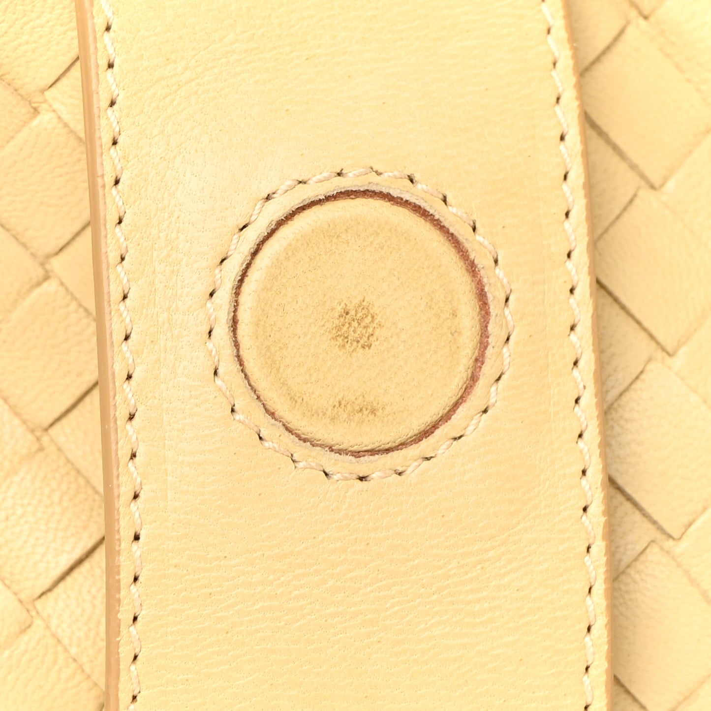 Nappa Intrecciato Shoulder Bag Banane