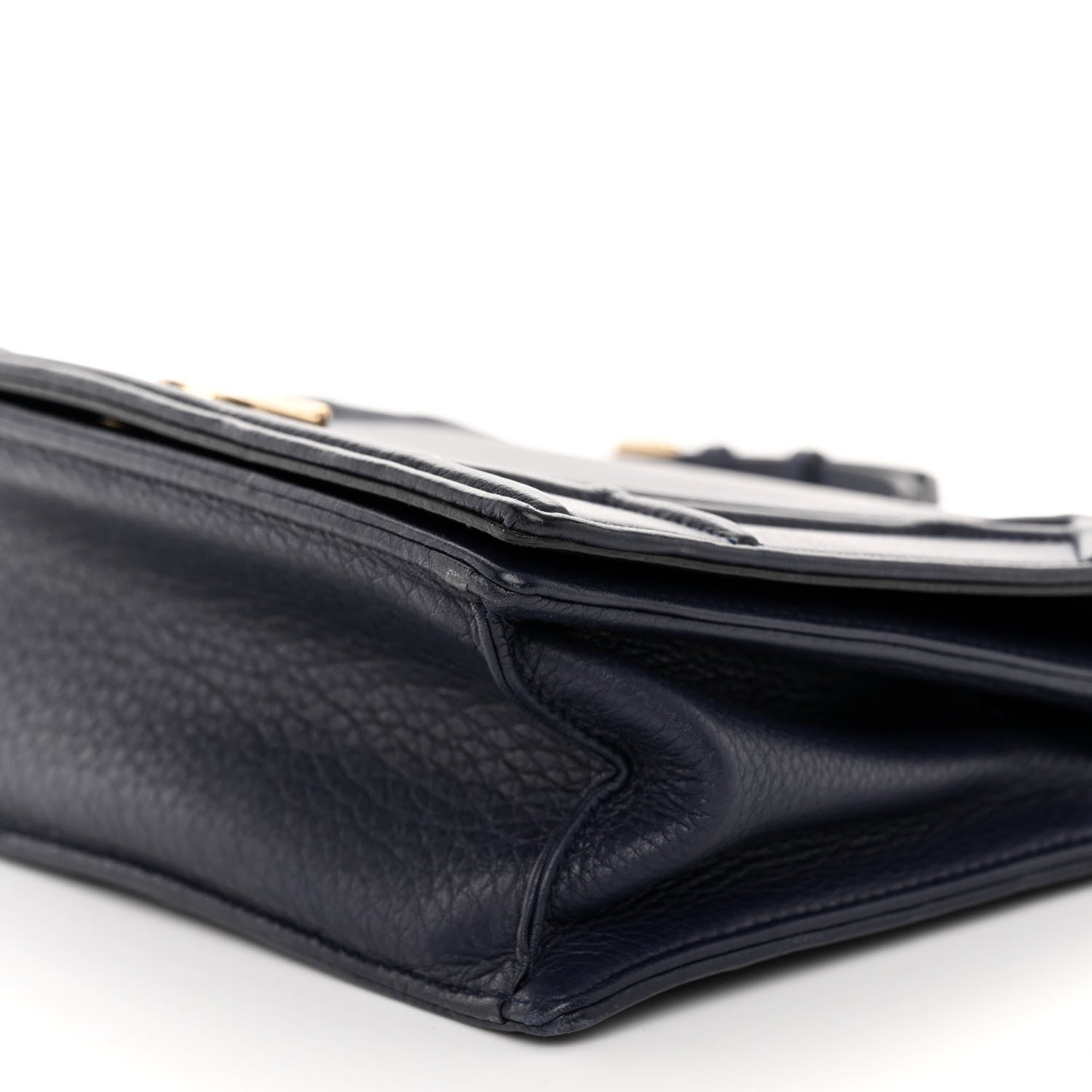 Christian Dior Grained Calfskin Medium Diorama Flap Bag Indigo Blue 9 of 9