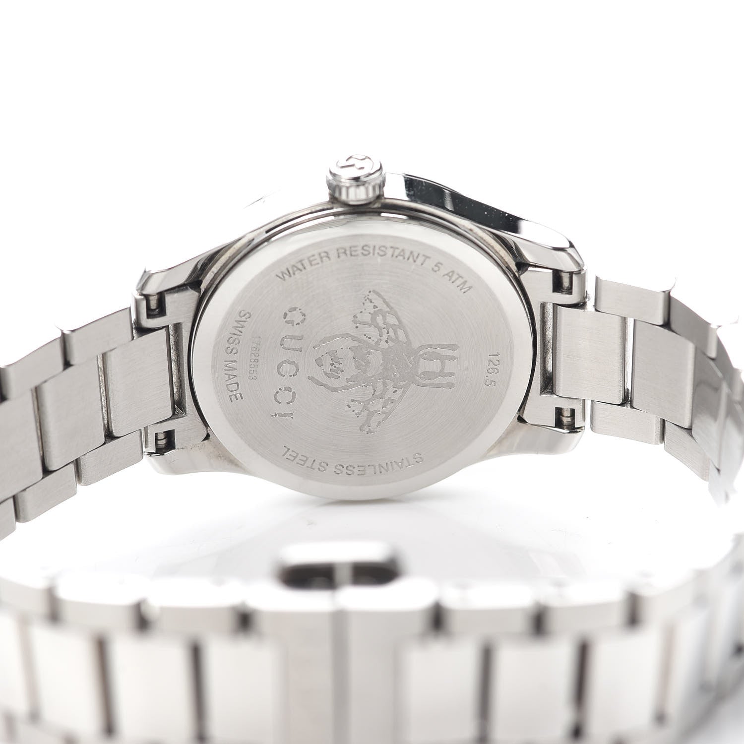 Gucci Stainless Steel 27mm G-Timeless Charm Quartz Watch 4 of 6