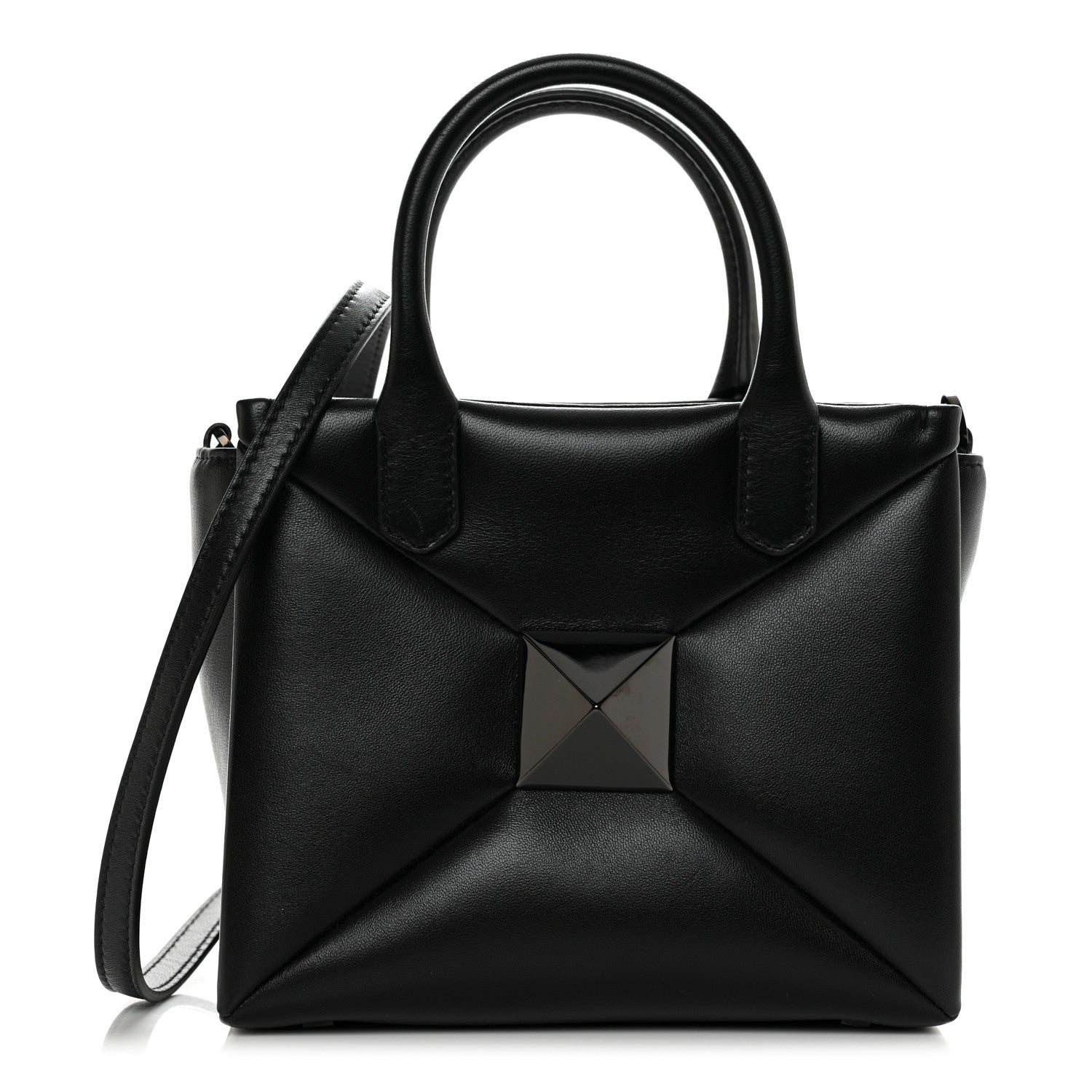Valentino Garavani Nappa Monochrome Small One Stud Handbag Black 1 of 9