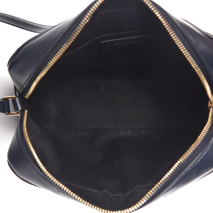 Saint Laurent Calfskin Matelasse Monogram Lou Camera Bag Navy 5 of 17