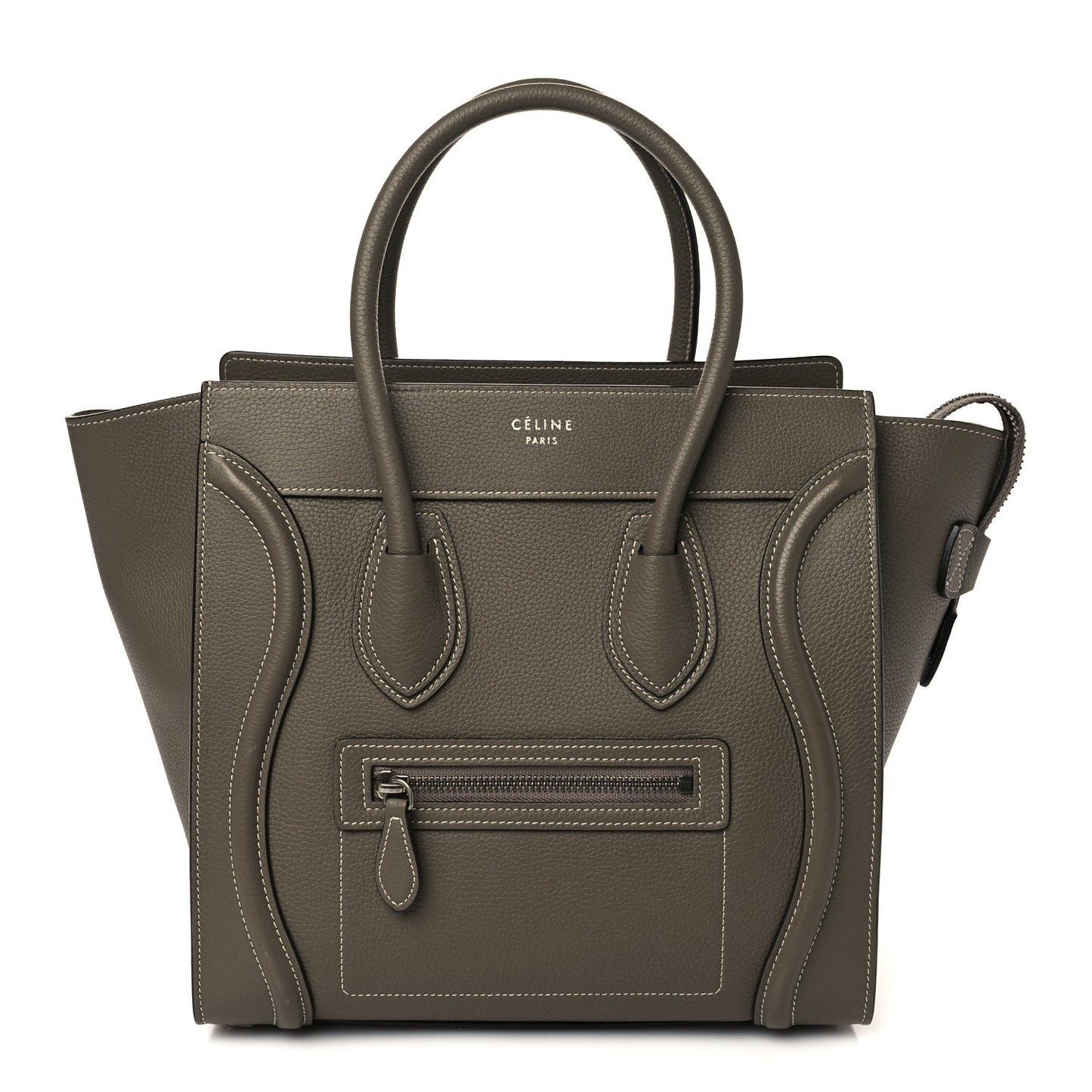 Drummed Calfskin Micro Luggage Souris