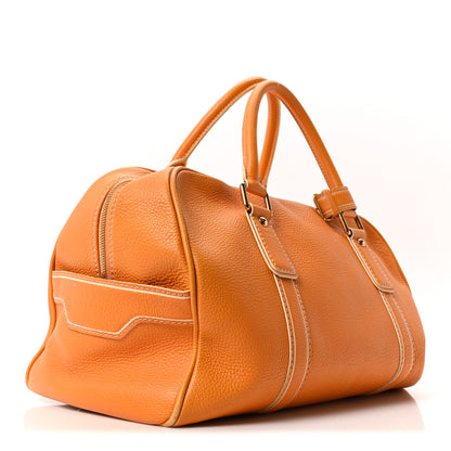 Louis Vuitton Tobago Calfskin Carryall Yellow 3 of 9