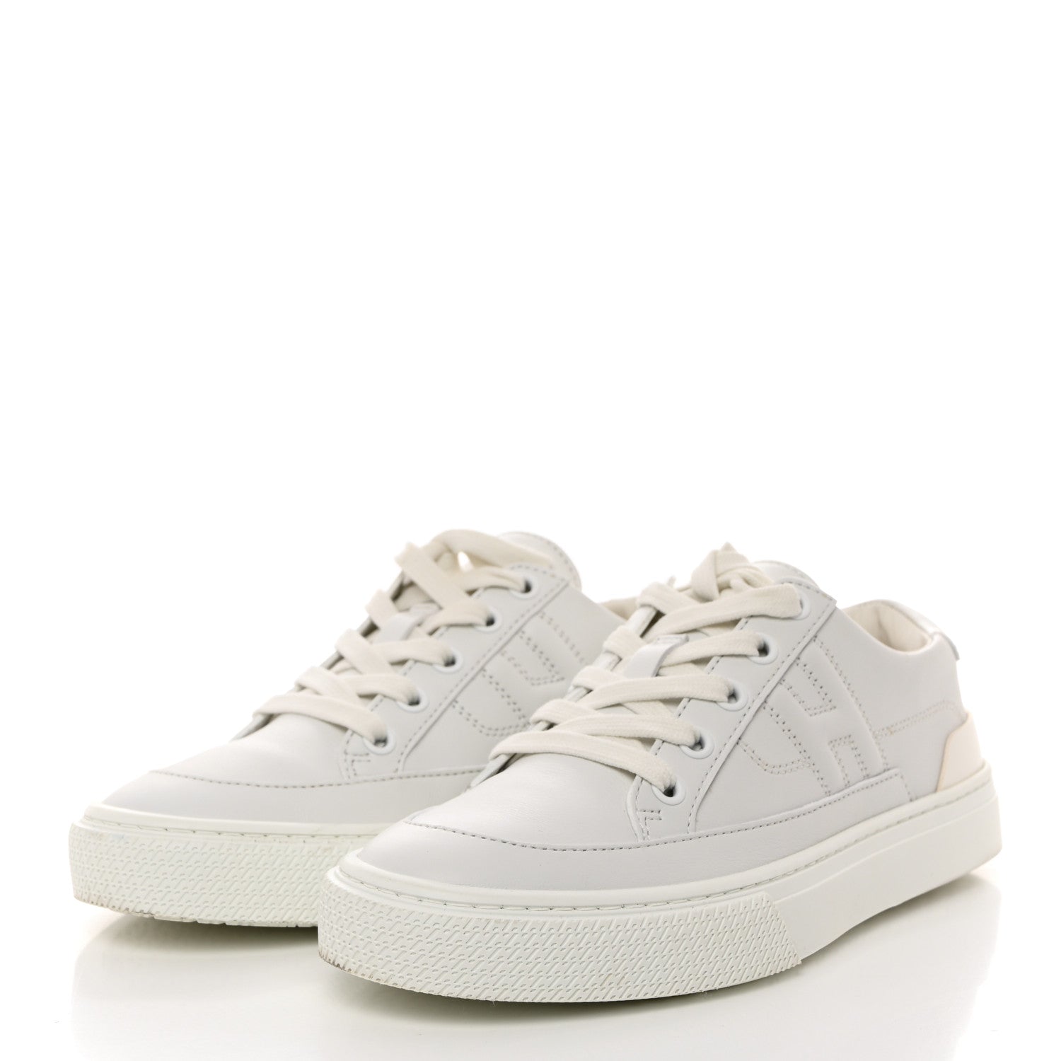 Hermes Calfskin Deep Sneakers 35 White 4 of 10