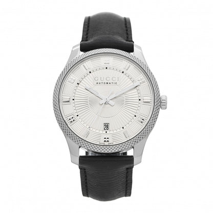 Gucci Stainless Steel Calfskin 40mm Eryx Automatic Watch 1 of 5