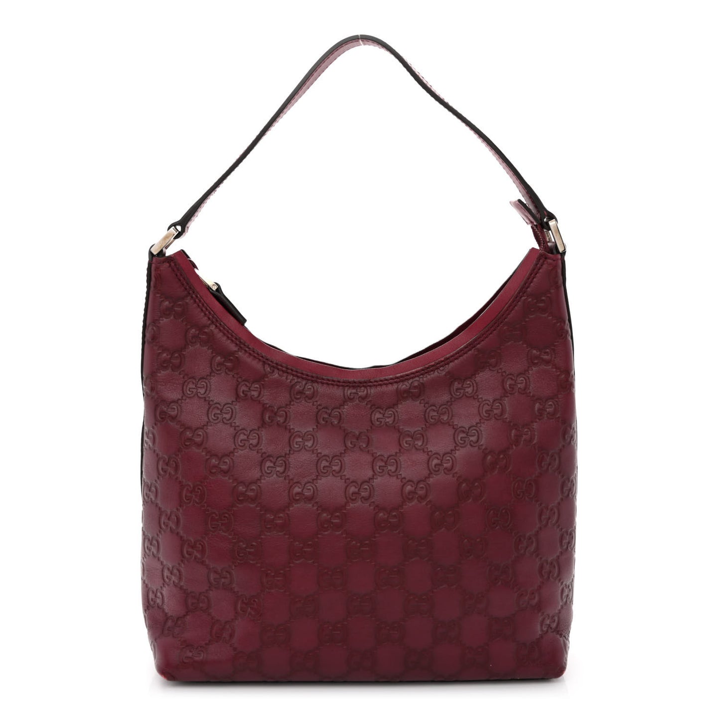 Guccissima Hobo Dark Red