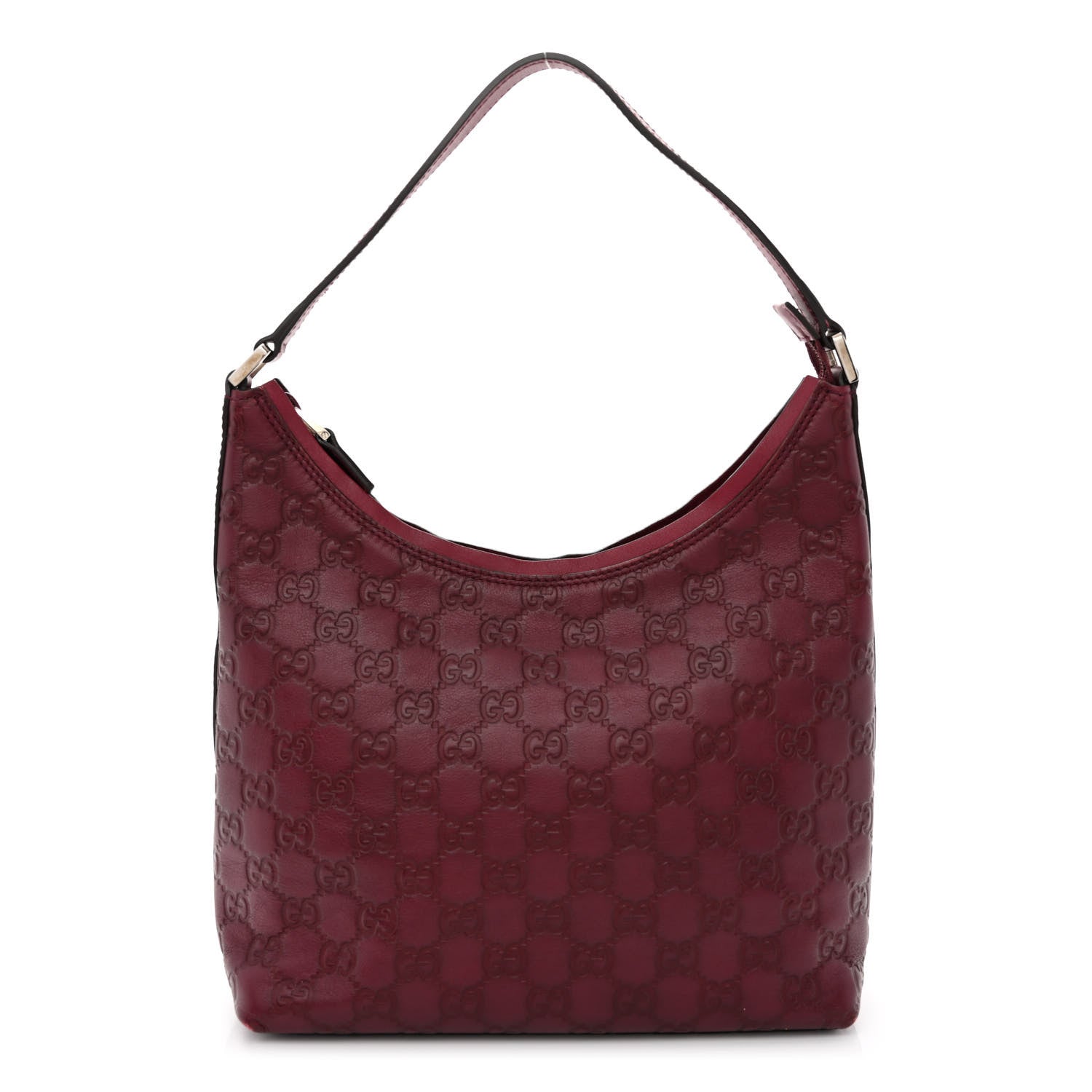 Gucci Guccissima Hobo Dark Red 1 of 10