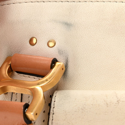 Chloe Calfskin Perforated Medium Marcie Animation Satchel Porcelain 16 of 17