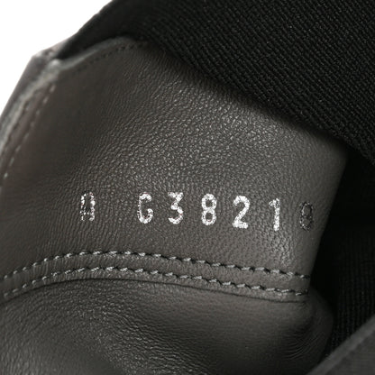 Chanel Crumpled Calfskin Patent Cap Toe Short Boots 38.5 Dark grey Black 6 of 9