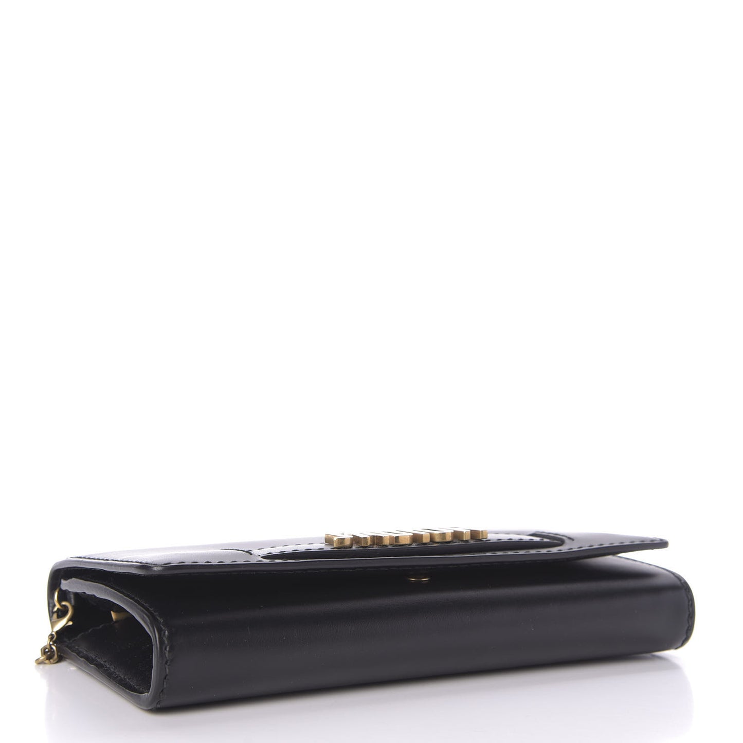 Smooth Calfskin J'adior Croisiere Chain Wallet Black