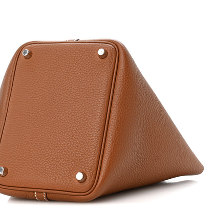 Hermes Taurillon Clemence Picotin Lock 18 PM Gold 9 of 10