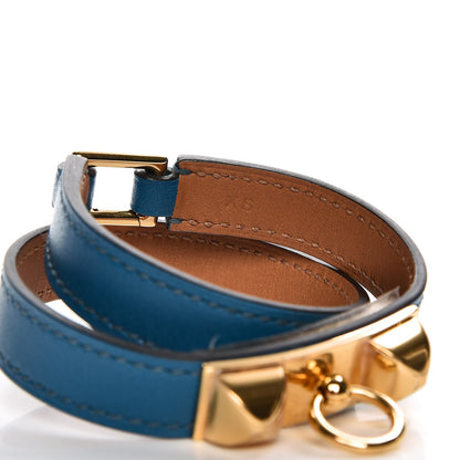 Hermes Tadelakt Rivale Double Tour XS Bleu Izmir 5 of 8