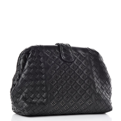 Bottega Veneta Nappa Intrecciato Studded The Lauren 1980 Clutch Black 3 of 9