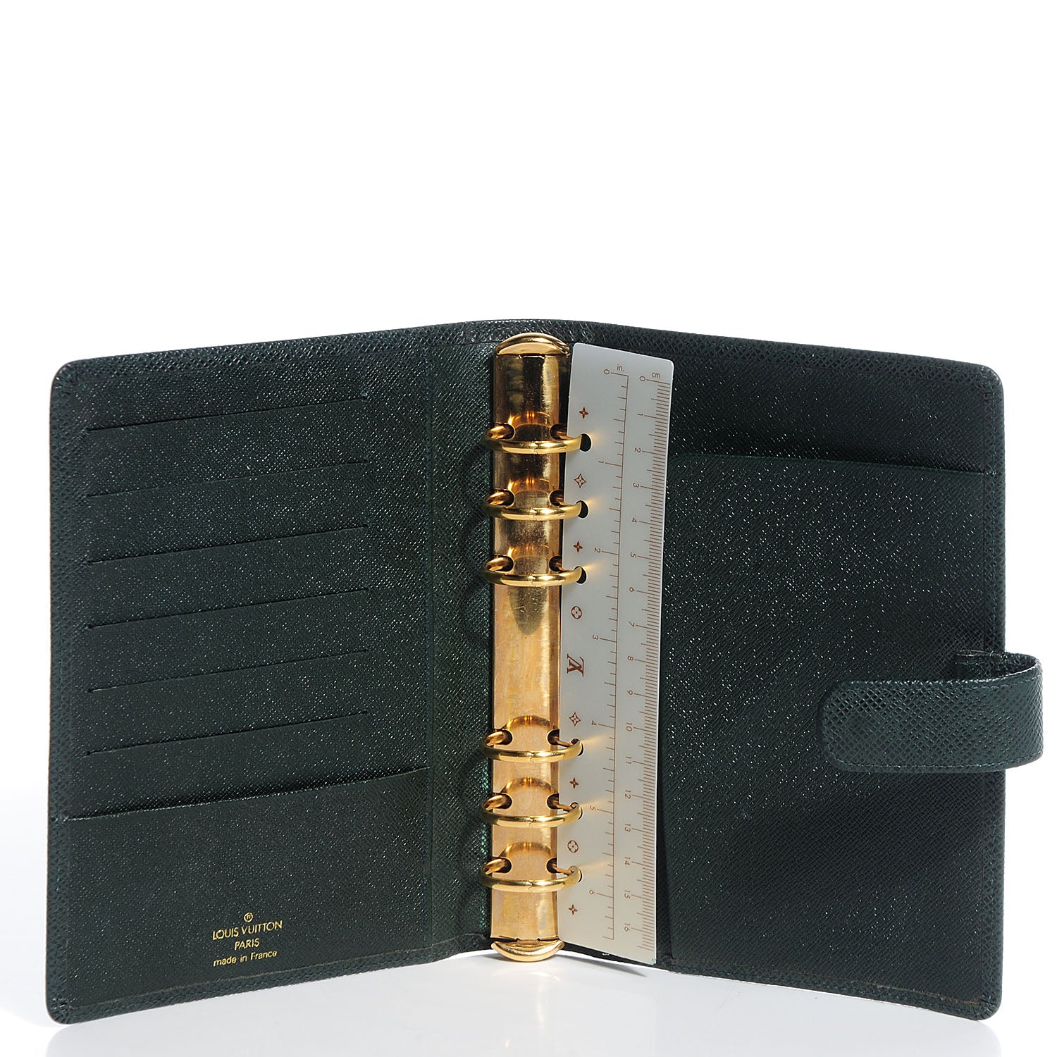Louis Vuitton Taiga Medium Ring Agenda Cover Epicea 5 of 7
