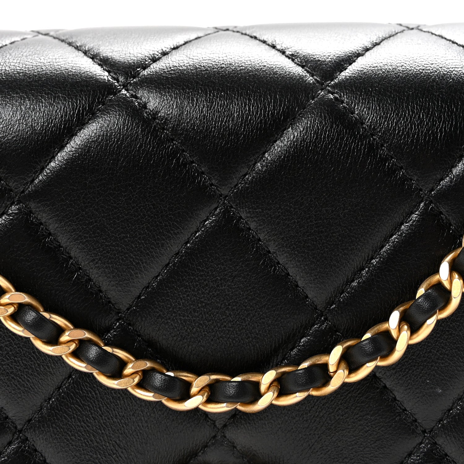 Chanel Lambskin Quilted Braided CC Mini Flap Black 8 of 11