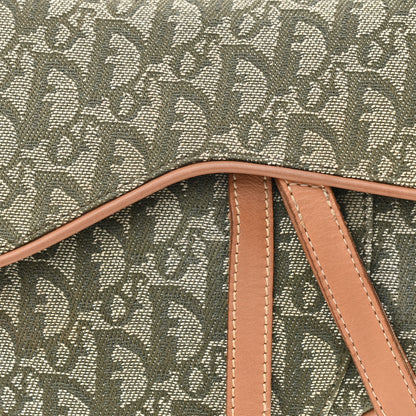 Christian Dior Monogram Saddle Bag Green 8 of 10