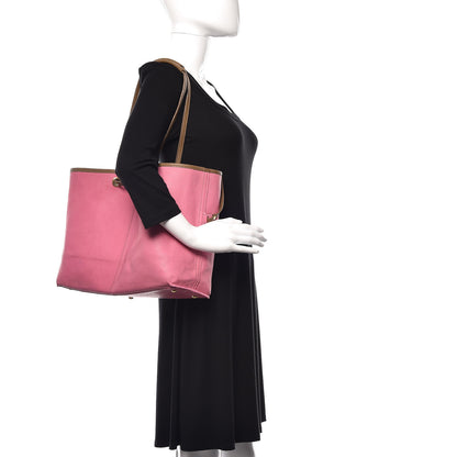 Saint Laurent Calfskin Medium Neo Double Reversible Tote Dark Beige Pink 2 of 51