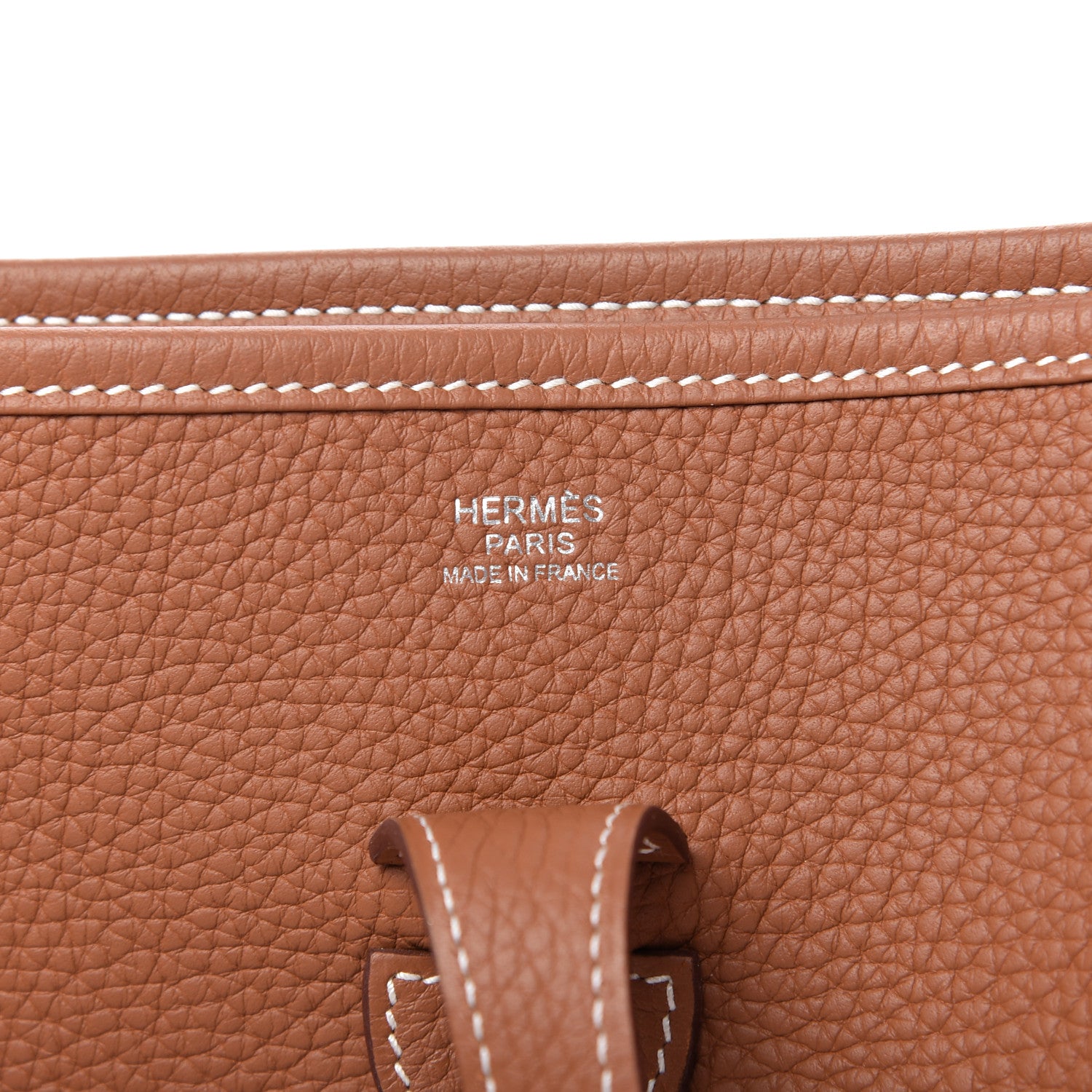 Hermes Taurillon Clemence Evelyne III PM Gold 8 of 9