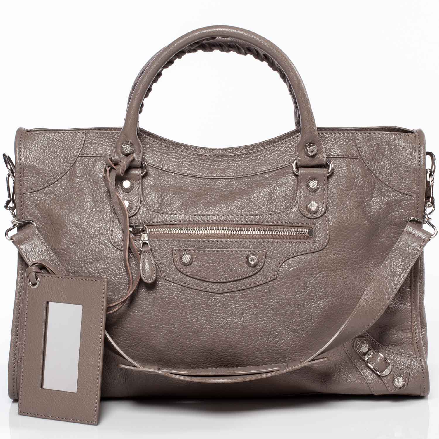 Balenciaga Chevre Giant 12 Silver Hardware City Gris Poivre 1 of 9