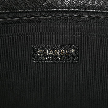 Chanel Caviar Quilted Small XXL Travel Flap Bag Black 5 of 10