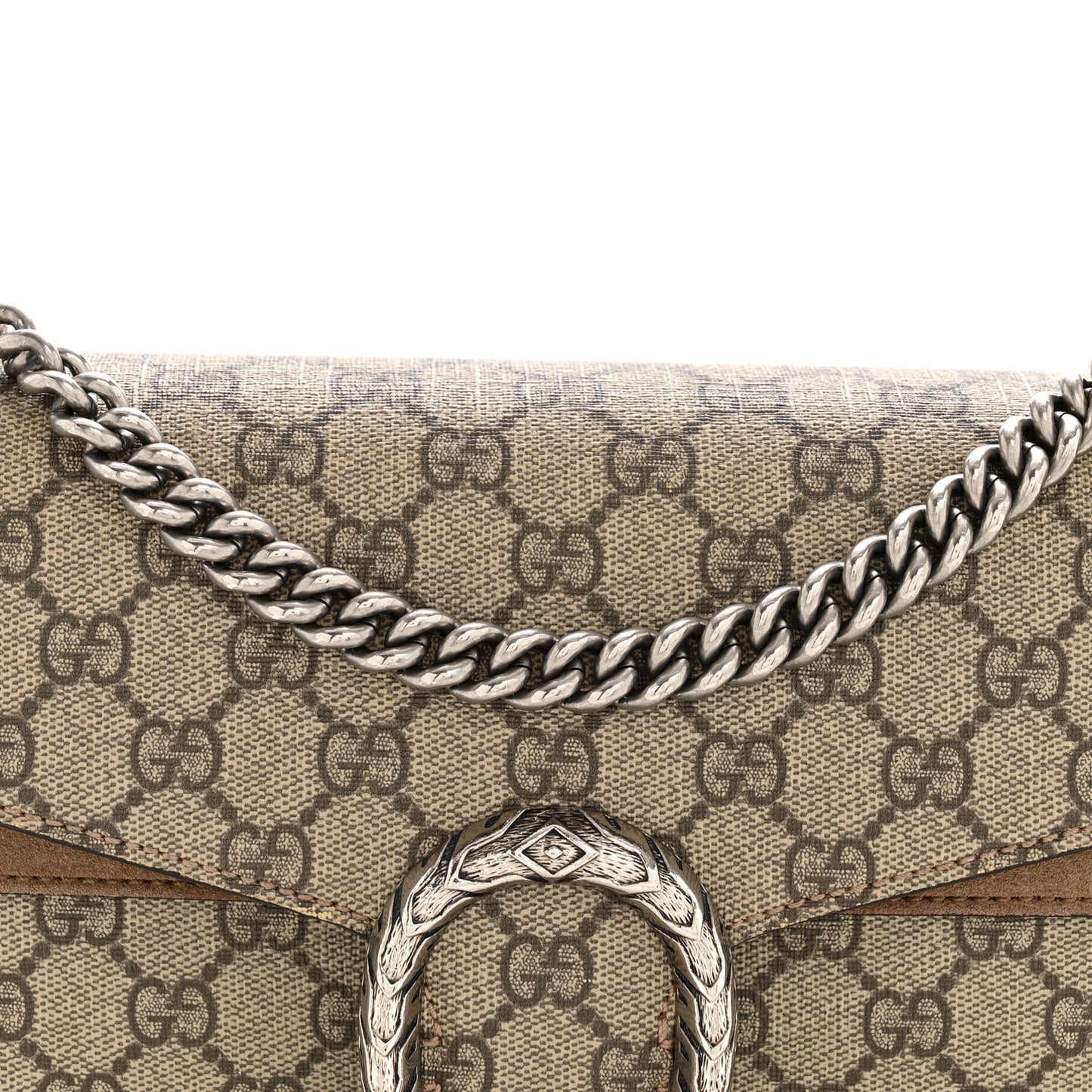 GG Supreme Monogram Small Dionysus Shoulder Bag Taupe