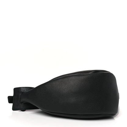 The Row Grained Calfskin Small Slouchy Banana Bag Black 4 of 7