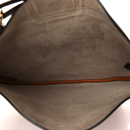 Fendi Vitello Grace Suede Small Croissant Hobo Brandy 5 of 9