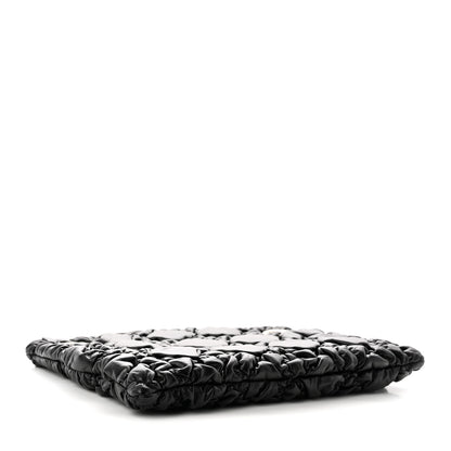 Christian Dior Calfskin Puffy Macrocannage Small Dior Crunchy Bag Black 4 of 11