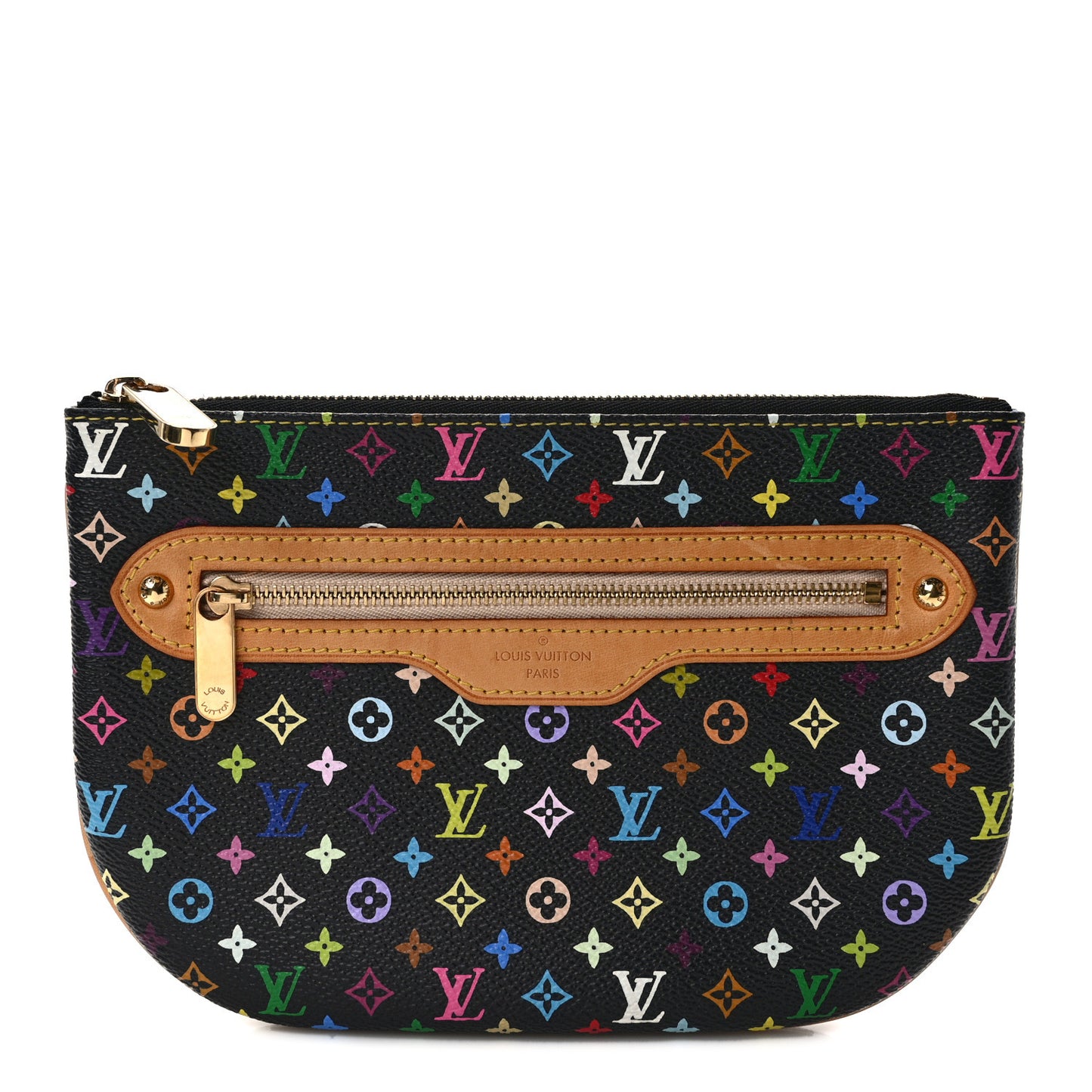 Monogram Multicolor Pochette Plate GM Black