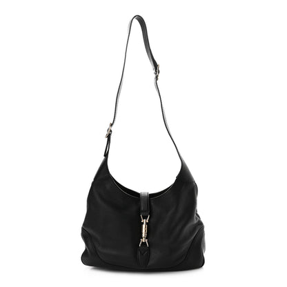 Gucci Calfskin Medium New Jackie Shoulder Bag Black 1 of 10