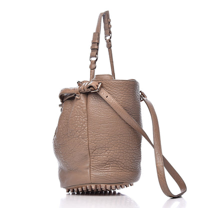 Alexander Wang Pebbled Lambskin Diego Bucket Bag Latte 3 of 17
