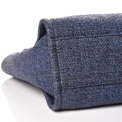 Chanel Lurex Boucle Small Deauville Tote Blue 5 of 10