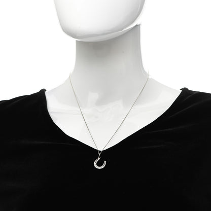 Tiffany Sterling Silver Horseshoe Pendant Necklace 2 of 4
