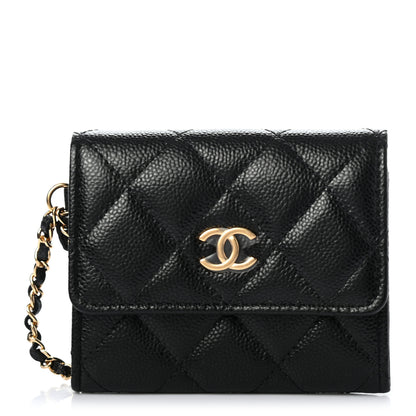 Chanel Caviar Quilted Miss Coco Clutch With Chain Black 1 of 9