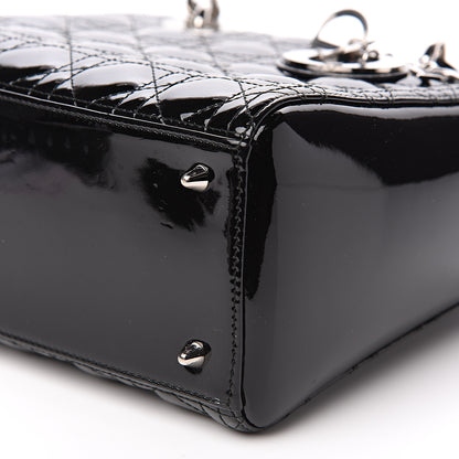 Christian Dior Patent Cannage Medium Lady Dior Black 8 of 8