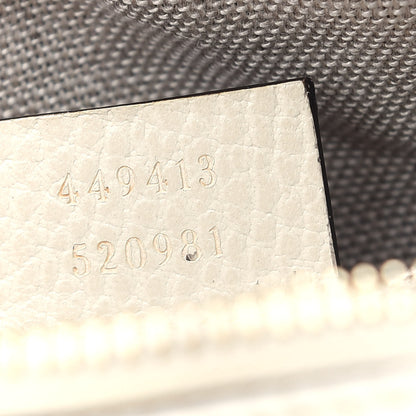 Gucci Monogram Dollar Calfskin Mini Bree Messenger Bag Beige Ebony Avoire 7 of 9