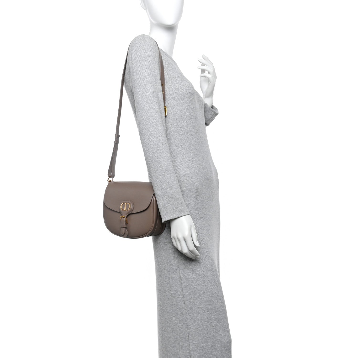 Christian Dior Box Calfskin Medium Bobby Flap Warm Taupe 2 of 9