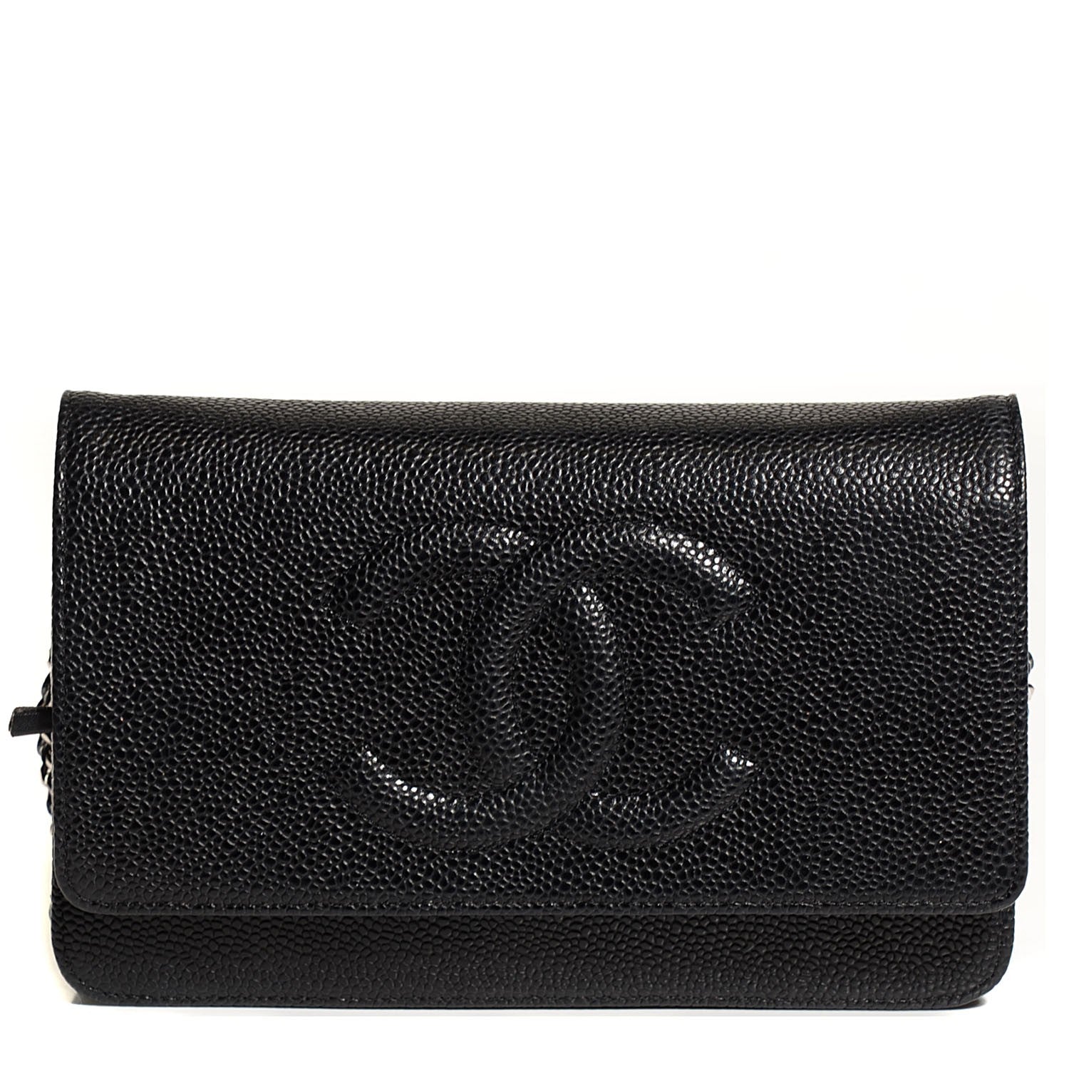 Chanel Caviar Timeless CC Wallet on Chain WOC Black 1 of 8