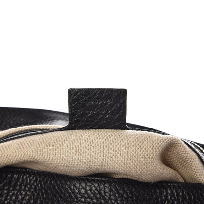 Gucci Pebbled Calfskin Medium Soho Chain Shoulder Bag Black 7 of 8
